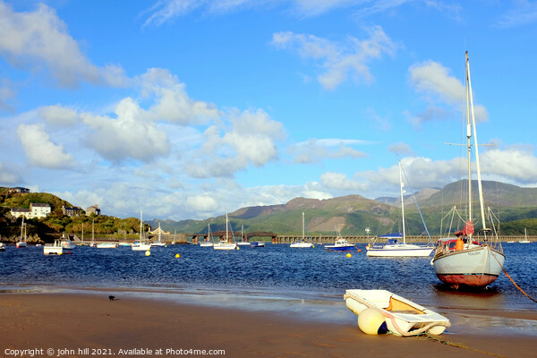 Barmouth harbor in Wales. Picture Board by john hill
