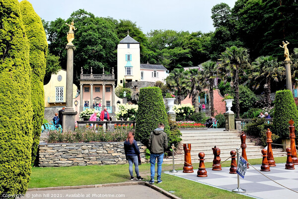 Portmeirion at Gwynedd in Wales, UK. Picture Board by john hill