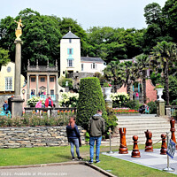 Buy canvas prints of Portmeirion at Gwynedd in Wales, UK. by john hill