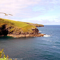 Buy canvas prints of Cornish coastline. by john hill
