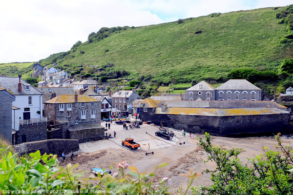 Slipway at Port Isaac in Cornwall. Picture Board by john hill