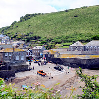 Buy canvas prints of Slipway at Port Isaac in Cornwall. by john hill