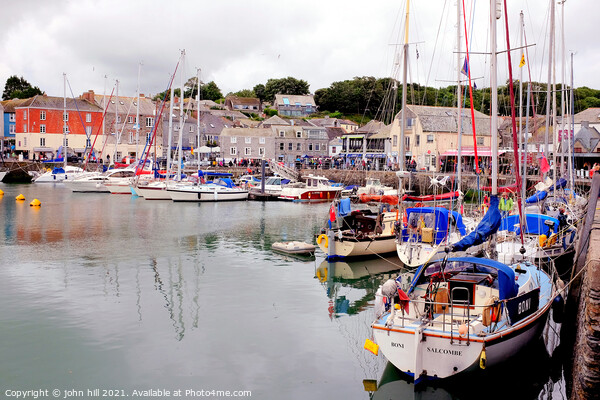 Harbour at Padstow in Cornwall. Picture Board by john hill