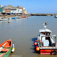 Buy canvas prints of Bridlington Quayside in Yorkshire. by john hill
