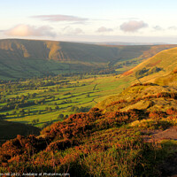 Buy canvas prints of Vale of Edale at sunrise in Derbyshire by john hill