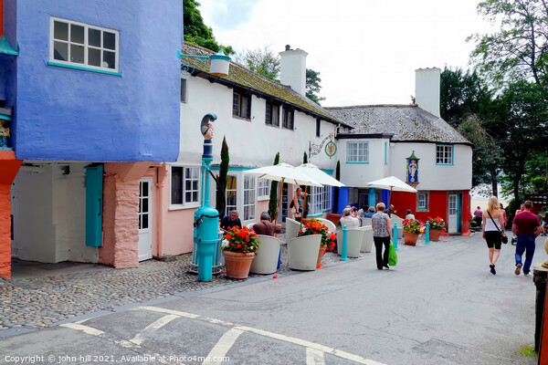 Portmeirion refreshments Wales. Picture Board by john hill