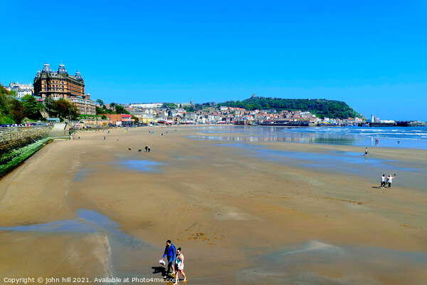 Scarborough South beach in May in Yorkshire. Picture Board by john hill