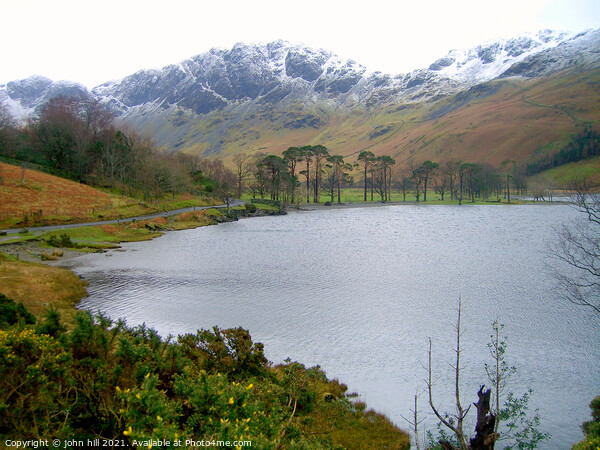Haystacks Mountain and Buttermere lake Picture Board by john hill