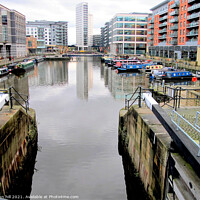 Buy canvas prints of Leeds Dock. by john hill