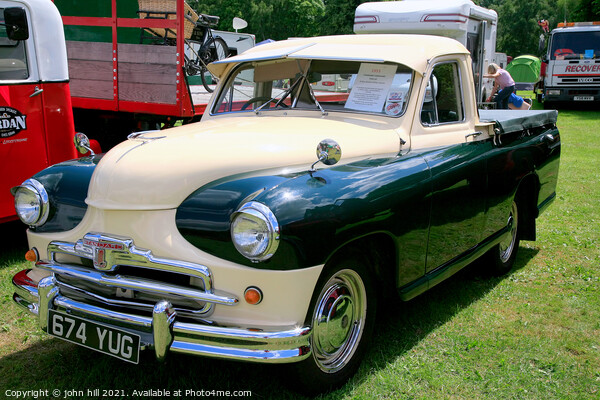 Vintage 1953 Standard Vanguard Pick-up. Picture Board by john hill