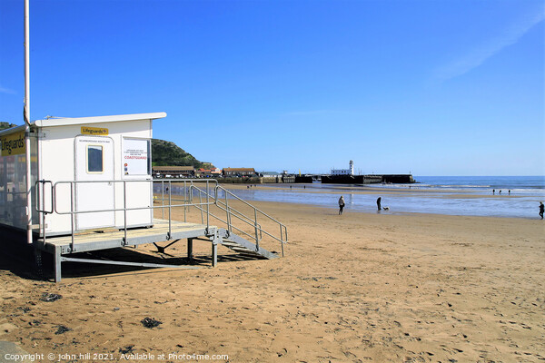 Lifeguard station at South beach in Scarborough. Picture Board by john hill