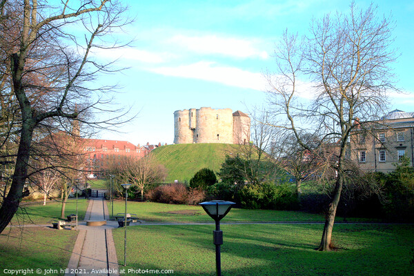 York castle view. Picture Board by john hill