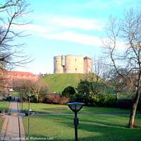 Buy canvas prints of York castle view. by john hill