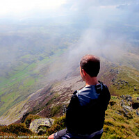 Buy canvas prints of From the summit of Cnicht, Snowdonia. by john hill