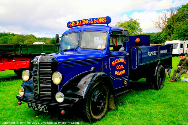 Vintage 1950 Bedford Commercial Truck. Picture Board by john hill