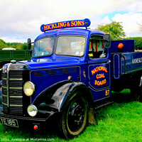 Buy canvas prints of Vintage 1950 Bedford Commercial Truck. by john hill