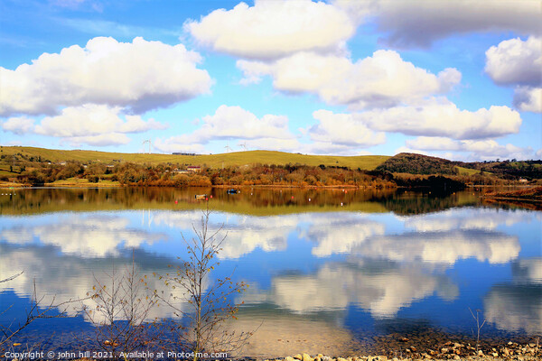Countryside water reflections. Picture Board by john hill