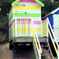 Buy canvas prints of Beach Hut at Wells Next The Sea in Norfolk. by john hill
