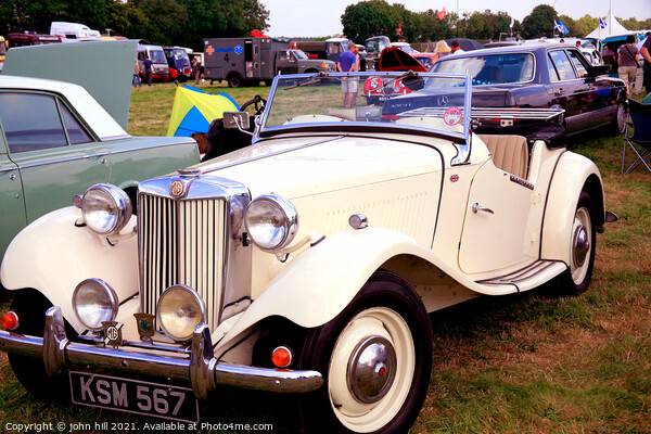 1950s Classic MG TD sports. Picture Board by john hill