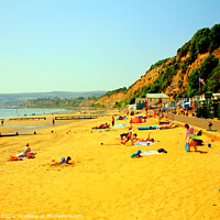 Buy canvas prints of Sandown on the Isle of Wight. by john hill