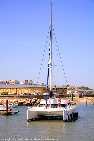 Catamaran, Ryde, Isle of Wight. Picture Board by john hill