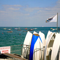 Buy canvas prints of Seaview on the Isle of Wight. by john hill