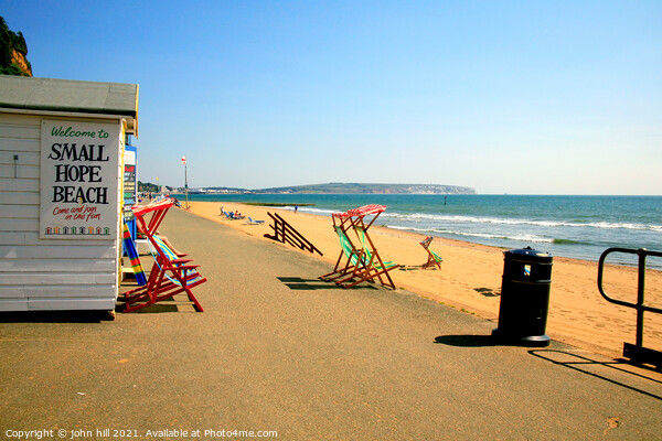 Hope beach at Shanklin on the Isle of Wight Picture Board by john hill