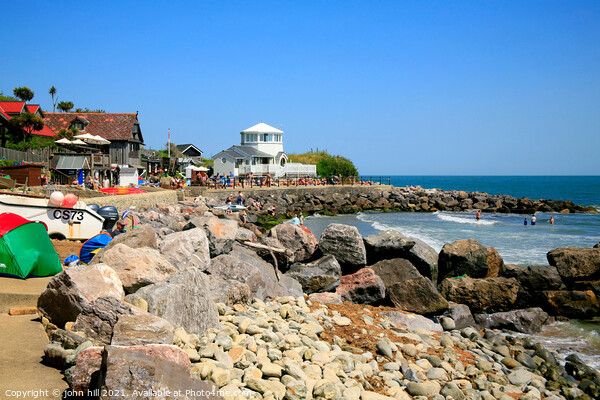 Sea protection at Steephill Cove Picture Board by john hill