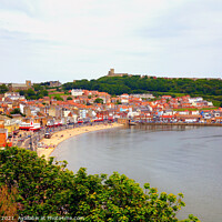 Buy canvas prints of South Bay at Scarborough in Yorkshire. by john hill
