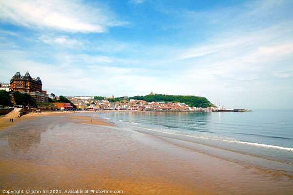 Scarborough at low tide in Yorkshire. Picture Board by john hill