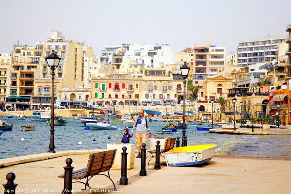 St.Julian's Bay at Malta. Picture Board by john hill