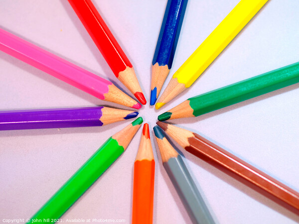 Colored pencils. Picture Board by john hill