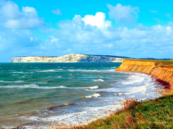Compton Bay on the Isle of Wight. Picture Board by john hill