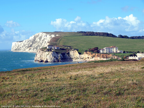  Coastal path at Freshwater Bay on the Isle of Wight. Picture Board by john hill