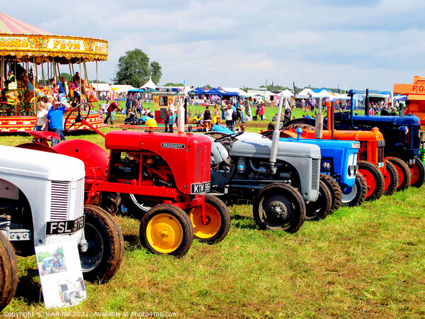 Various tractors at Country Show. Picture Board by john hill