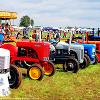 Buy canvas prints of Various tractors at Country Show. by john hill