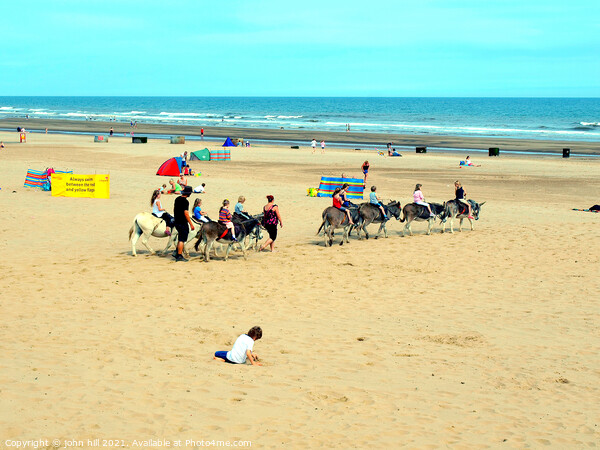 Donkey rides on Mablethorpe beach. Picture Board by john hill