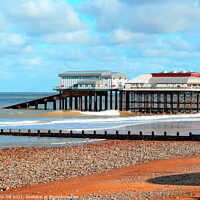 Buy canvas prints of Cromer pier in Norfolk, UK. by john hill