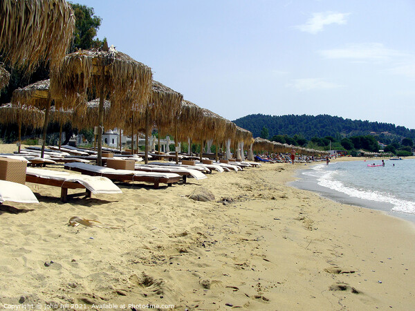 Ag Paraskevi beach at Skiathos in Greece. Picture Board by john hill