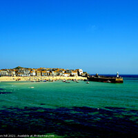 Buy canvas prints of St. Ives in Cornwall. by john hill
