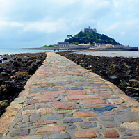 Buy canvas prints of St. Michael's Mount in Cornwall. by john hill