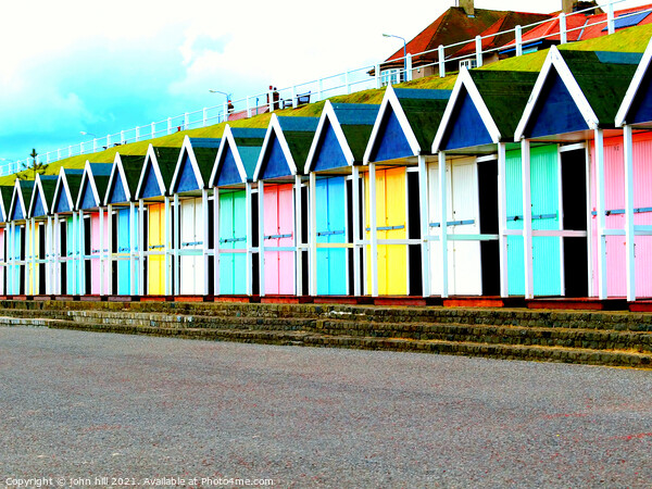 Beach Huts at Bridlington in Yorkshire. Picture Board by john hill
