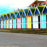 Buy canvas prints of Beach Huts at Bridlington in Yorkshire. by john hill