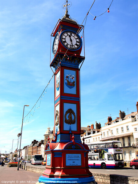  Commemoration Clocktower. Picture Board by john hill