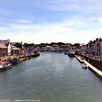 Buy canvas prints of River Wey at Weymouth in Dorset. by john hill