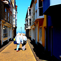 Buy canvas prints of Sea Lane at Cromer in Norfolk. by john hill