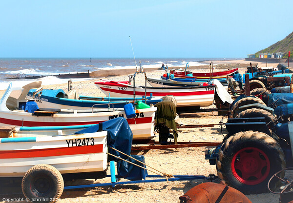 Cromer fishing boats ready to launch. Picture Board by john hill