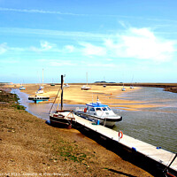 Buy canvas prints of Low tide at Wells Next The Sea in Norfolk. by john hill