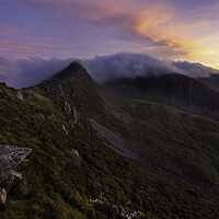 Buy canvas prints of Nantlle Ridge from Y Garn by Martin Noakes