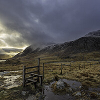 Buy canvas prints of Tryfan, the Glyders and the Ogewn Valley - Snowdonia  by Martin Noakes